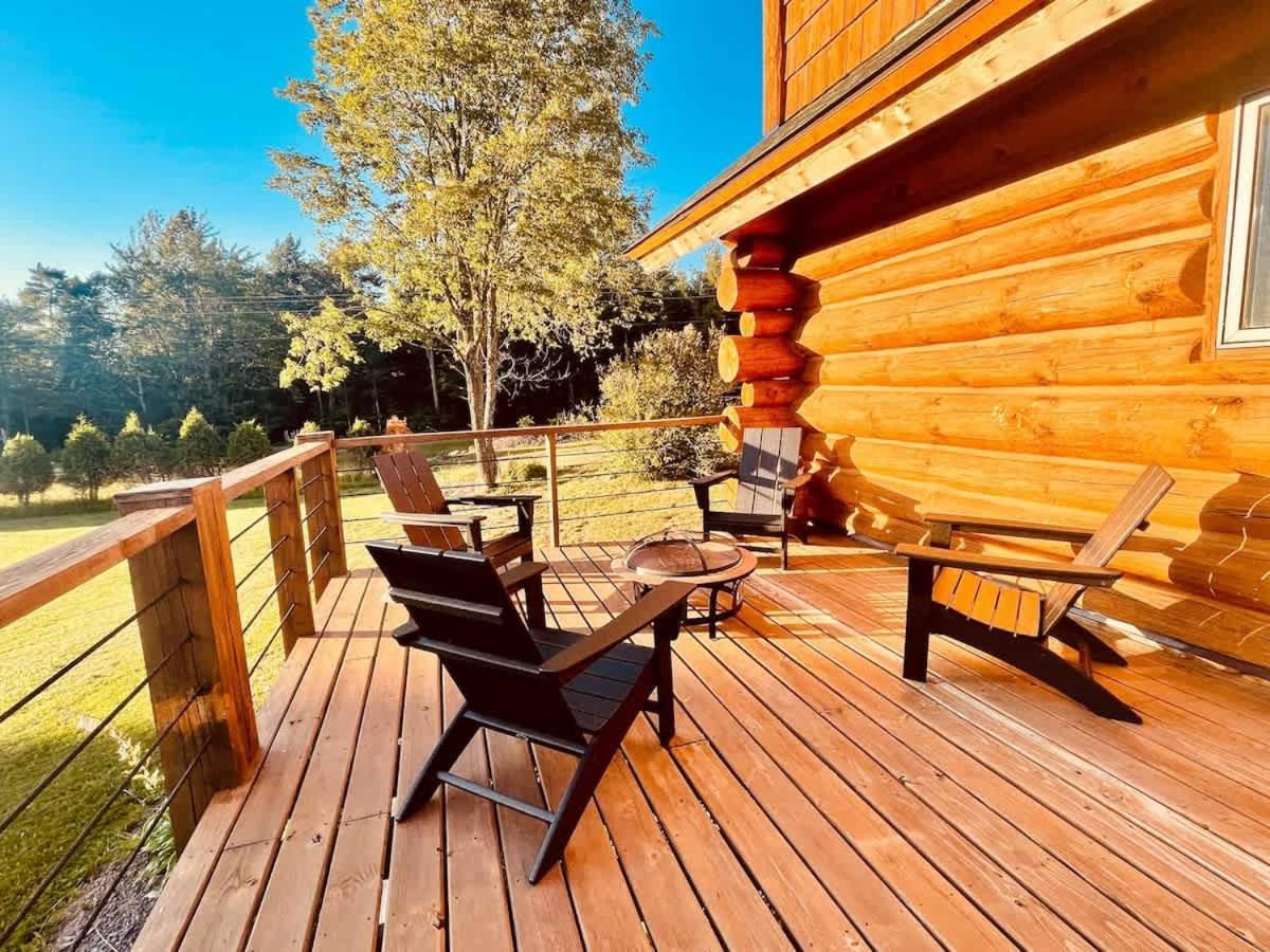 Stunning Log Cabin Getaway At The Hannu Haus ไอรอนวูด ภายนอก รูปภาพ